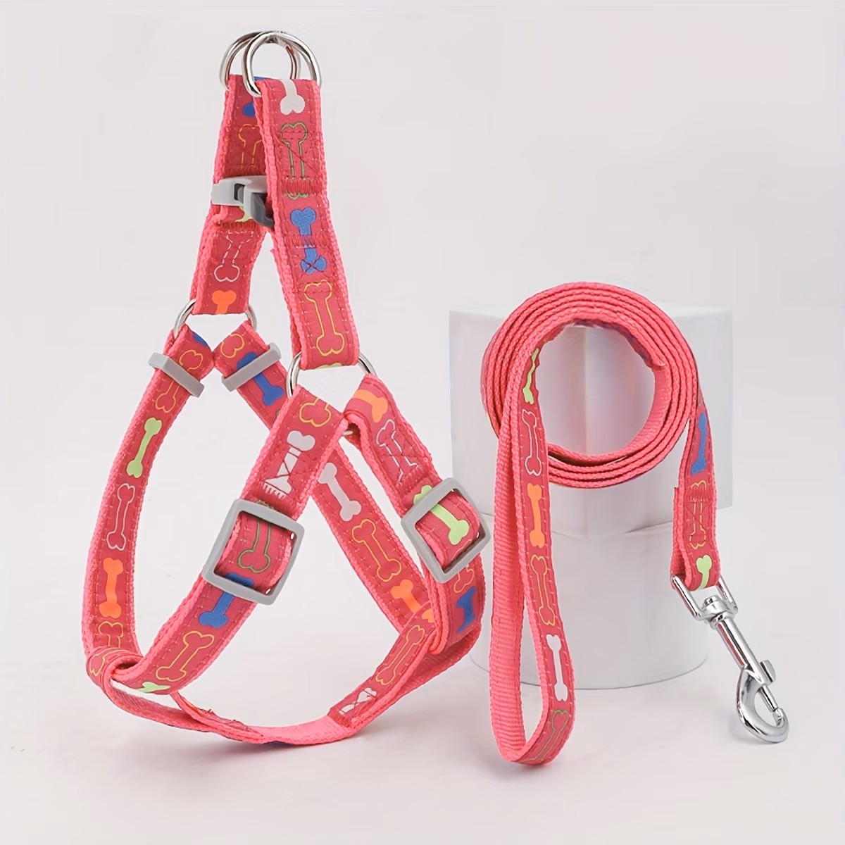 D Ring Strap - Coleira Peitoral Ajustável para Cães com