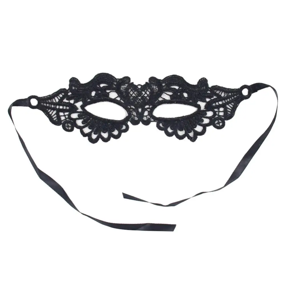 Cosplay Prop Kit - Máscara facial oca de renda para