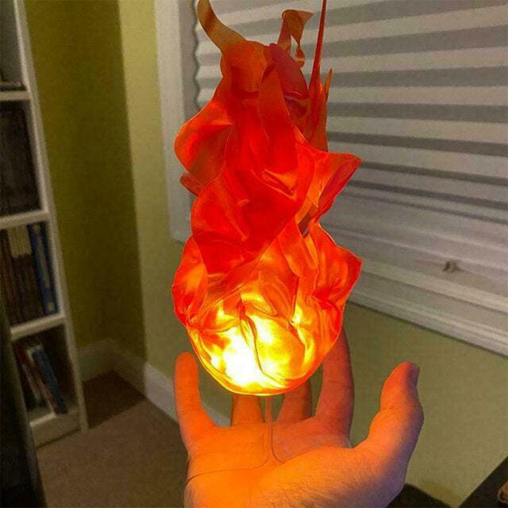 Cosplay Fireball Prop - Simulação Lâmpada De Lareira Flutuante, Chama