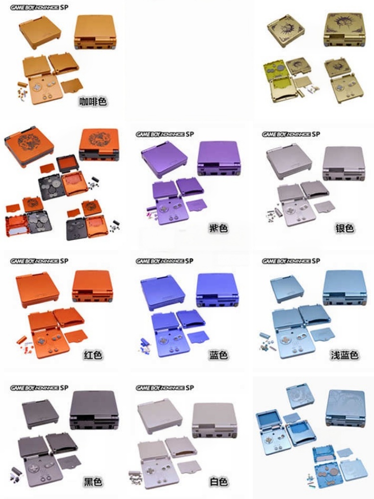 Cosplay Prop Kit - Carcaça completa de substituição GBA SP