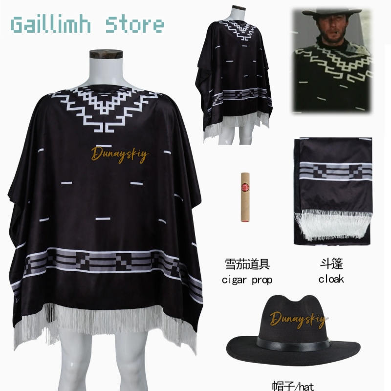 Cosplay Prop Pattern - Filme cosplay clint eastwood poncho cowboy