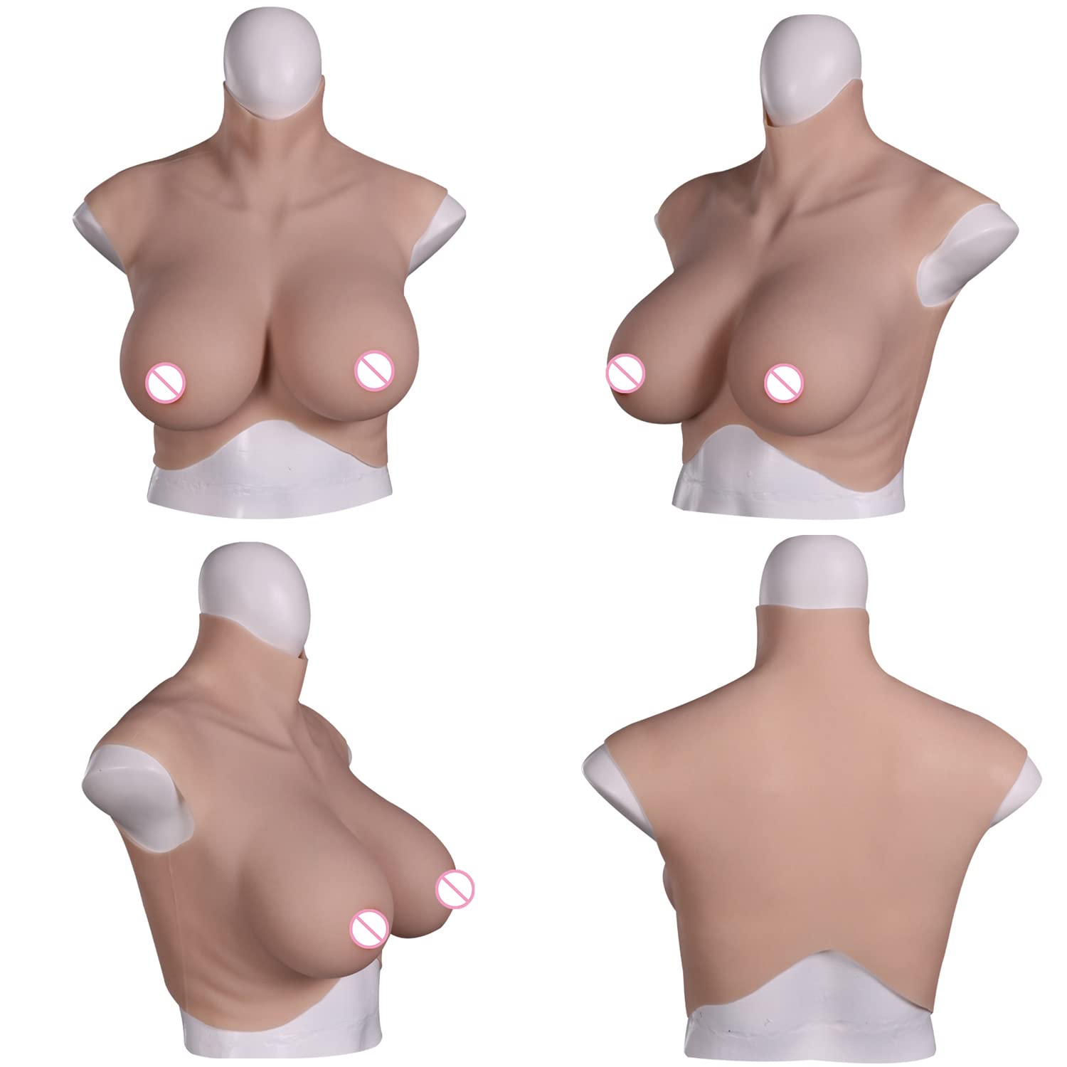 Cosplay Prop Filler - Falso Boobs Para Homens Silicone Enchimento
