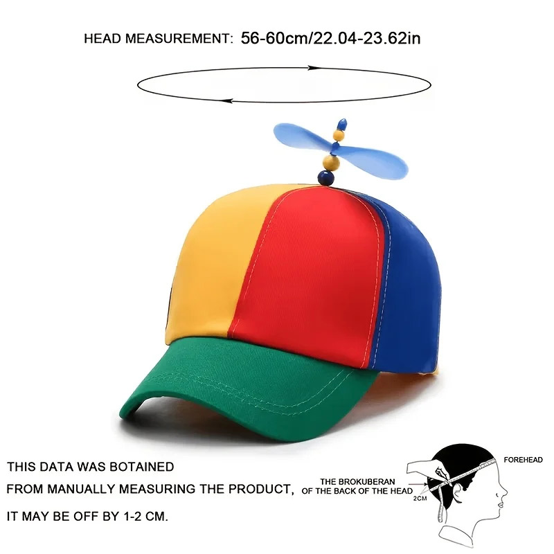 Cosplay Fireball Prop - Boné de Helicóptero Engraçado Multicolorido com