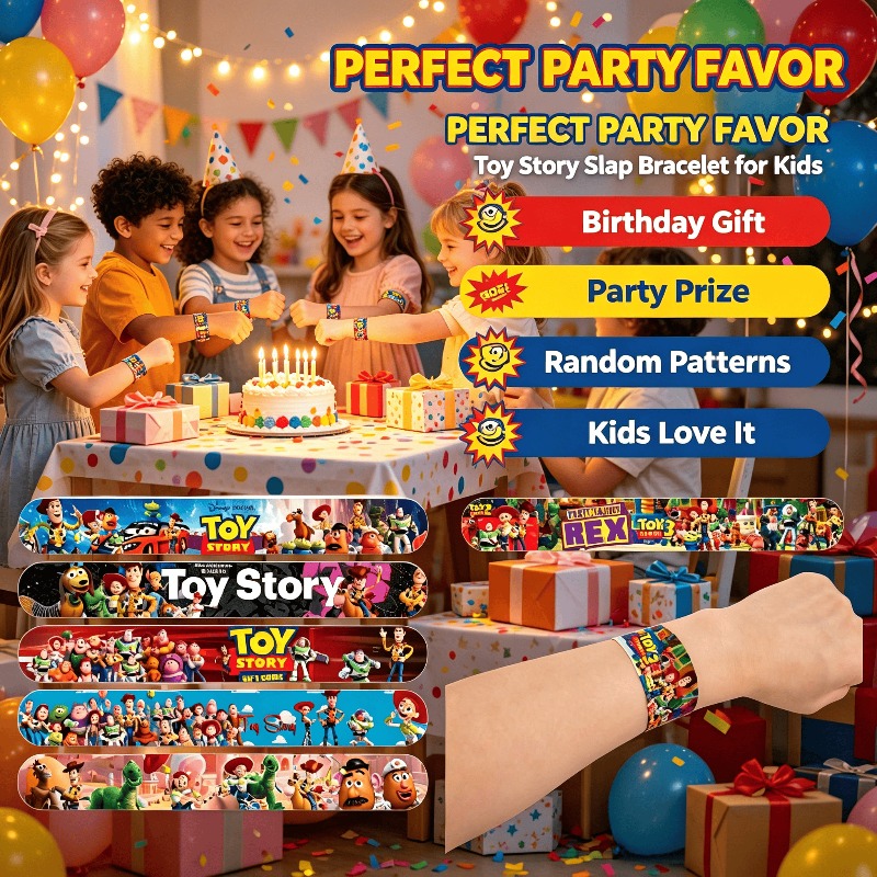 Cosplay Prop Filler - Pulseiras de Estalo Toy Story de