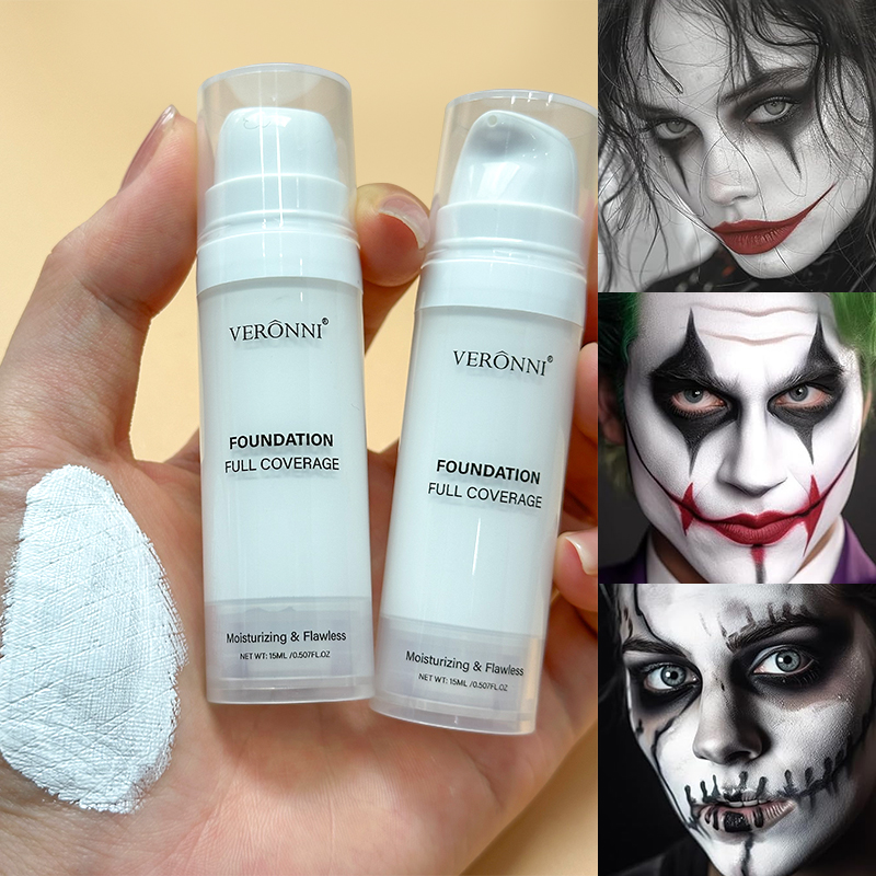Cosplay Prop Primer - Halloween líquido goth branco maquiagem cor
