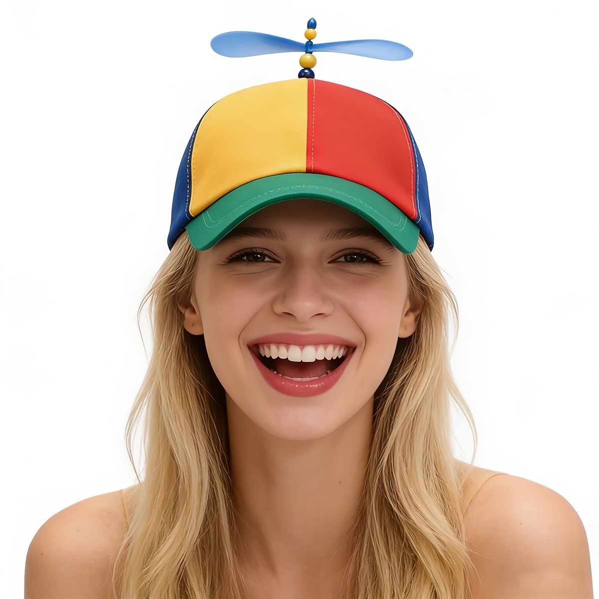 Cosplay Fireball Prop - Chapéu Engraçado Multicolorido com Hélice para