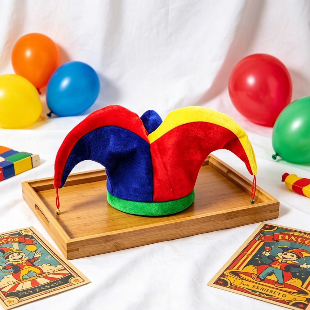 Chapéu de Palhaço Multicolorid - Cosplay Prop Pattern avaliação e preço