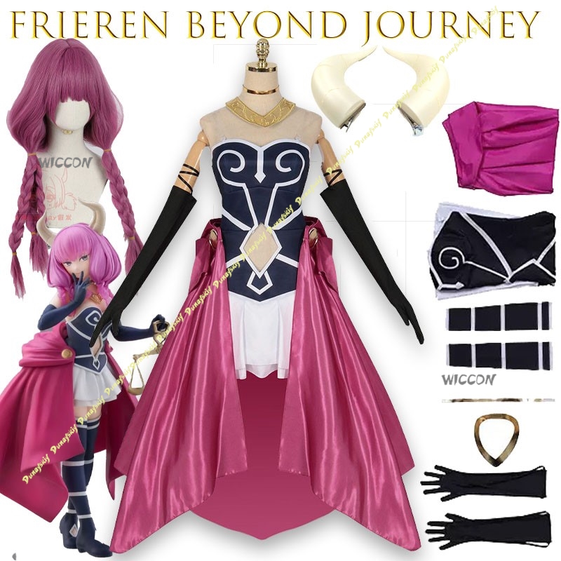 Aura cosplay traje vestido ani - Frieren Cosplay Prop avaliação e preço