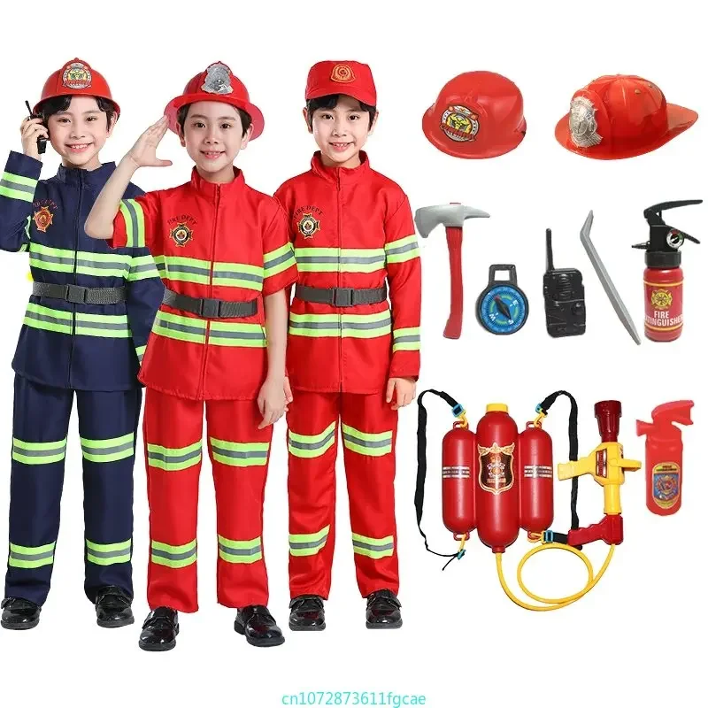 Crianças uniforme de bombeiro  - Cosplay Prop Works avaliação e preço