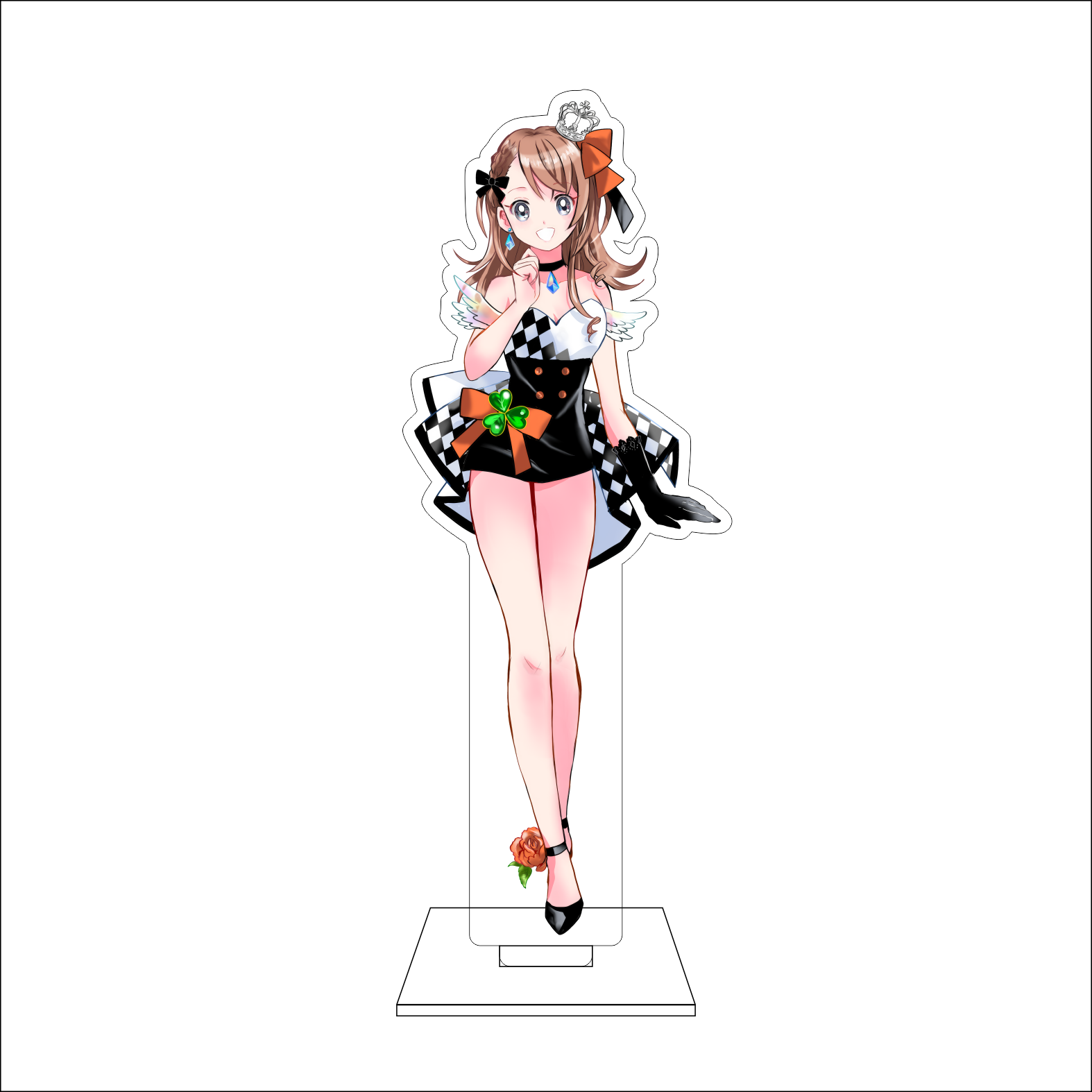 Anime de 16CM ‌ Figura Acrílic - Anime Cosplay Prop avaliação e preço